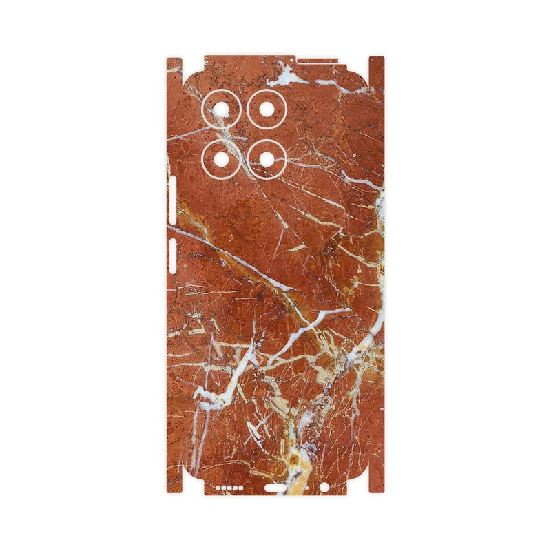 برچسب پوششی ماهوت مدل Red Marble-FullSkin مناسب برای گوشی موبایل آنر X6a