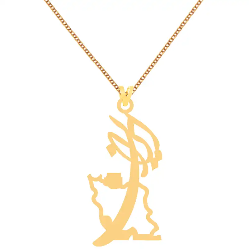 گردنبند طلا 18 عیار زنانه کرابو طرح ایران مدل Kr7248