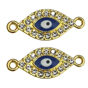 آویز دستبند مدل چشم و نظر نگین دار AD403 بسته دو عددی
