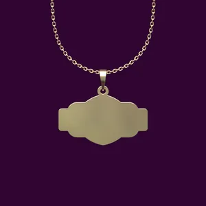 گردنبند طلا 18 عیار زنانه مدوپد مدل شکل هندسی کد P2-1-1247