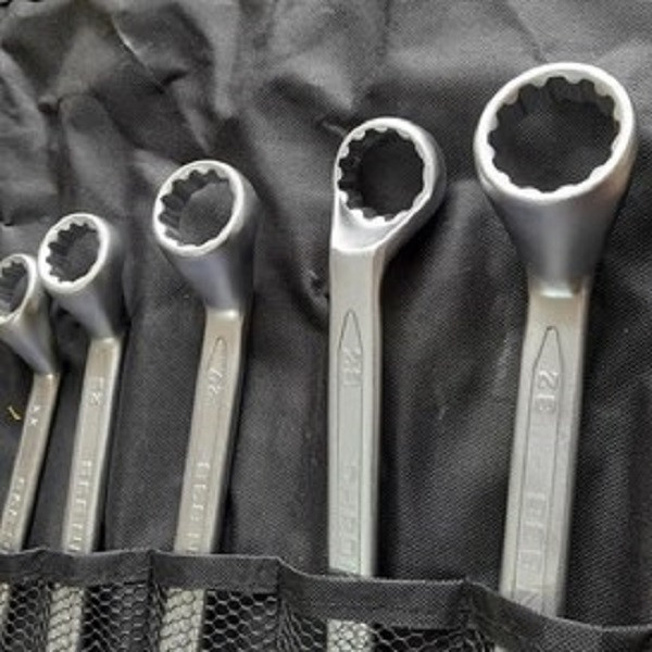 آچار دو سر رینگی تچ تول مدل CRV-12-2S مجموعه ۱۲ عددی