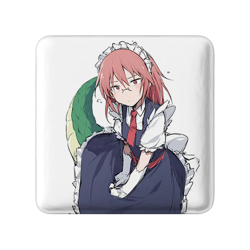 مگنت خندالو طرح انیمه اژدهای خدمتکار کوبایاشی مدل مربعی کد 36296