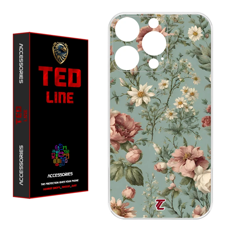 کاور تدلاین طرح گل کد 1152 مناسب برای گوشی موبایل اپل Iphone 15 Pro Max