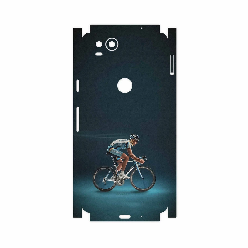 برچسب پوششی ماهوت مدل Road cycling-FullSkin مناسب برای گوشی موبایل گوگل Pixel 2