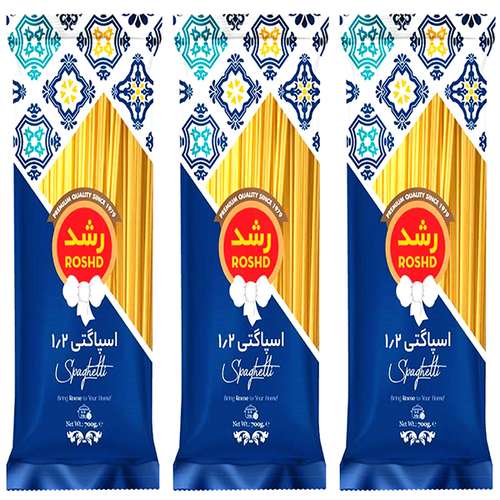 اسپاگتی قطر 1/2 رشد - 700 گرم مجموعه 3 عددی
