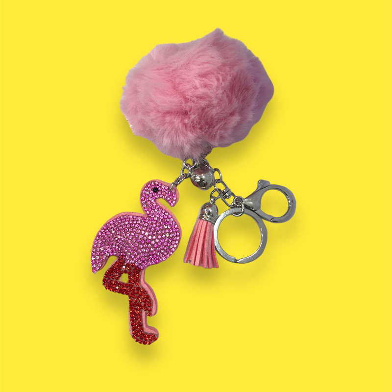 جاکلیدی دخترانه مدل فلامینگو نگین دار