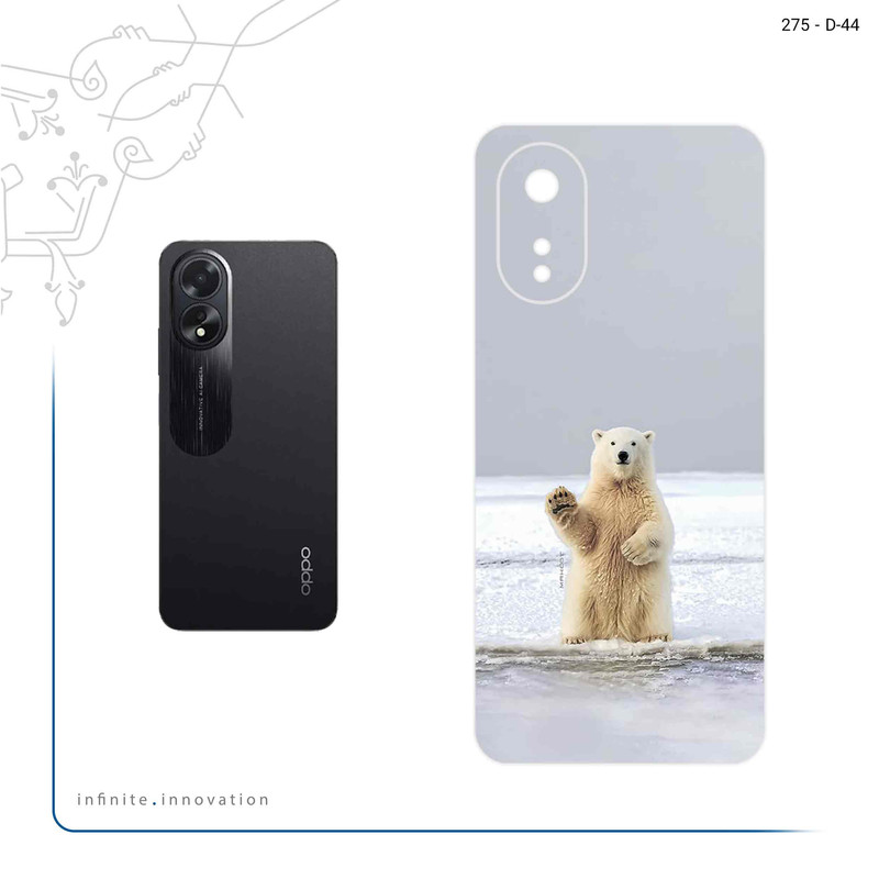برچسب پوششی ماهوت مدل Polar_bear مناسب برای گوشی موبایل اپو A38