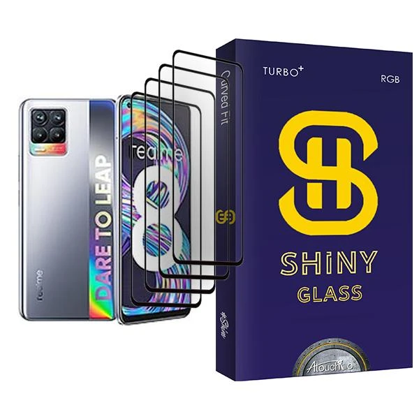 محافظ صفحه نمایش آتوچبو مدل Shiny Glass MIX004 مناسب برای گوشی موبایل ریلمی 8 بسته چهار عددی