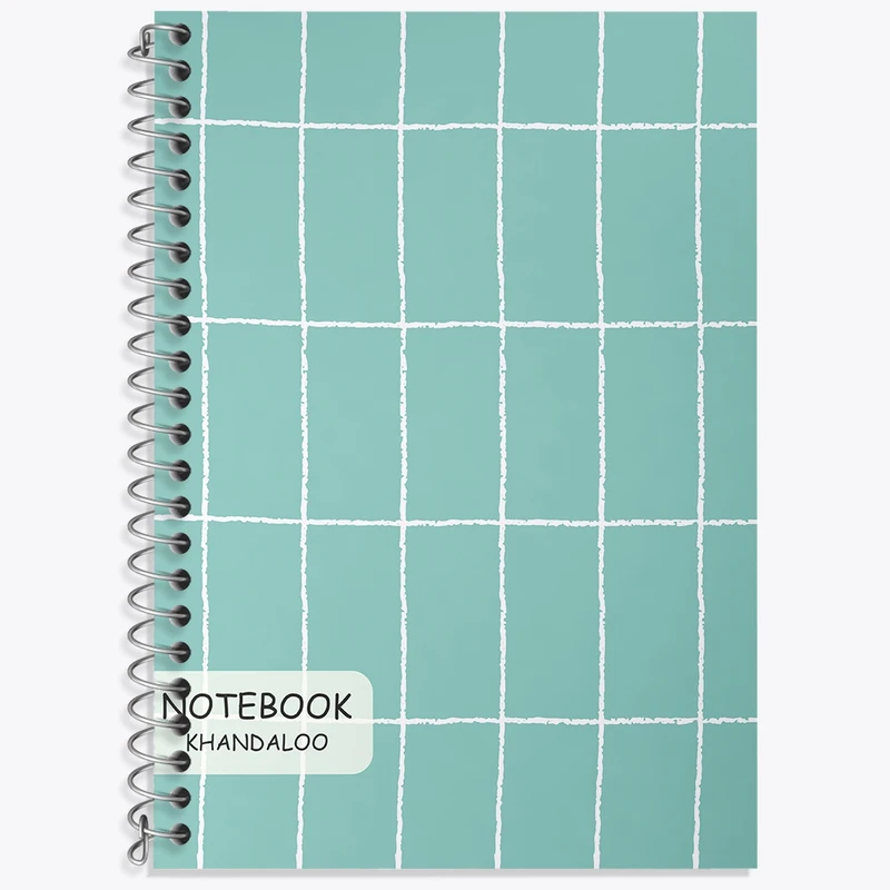 دفتر زبان 50 برگ خندالو مدل دو خط طرح مینیمال کد N230