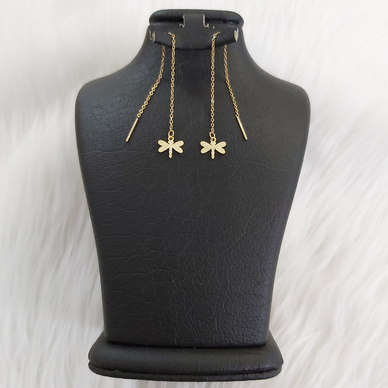 گوشواره زنانه مدل بخیه طرح شاپرک کد moth113