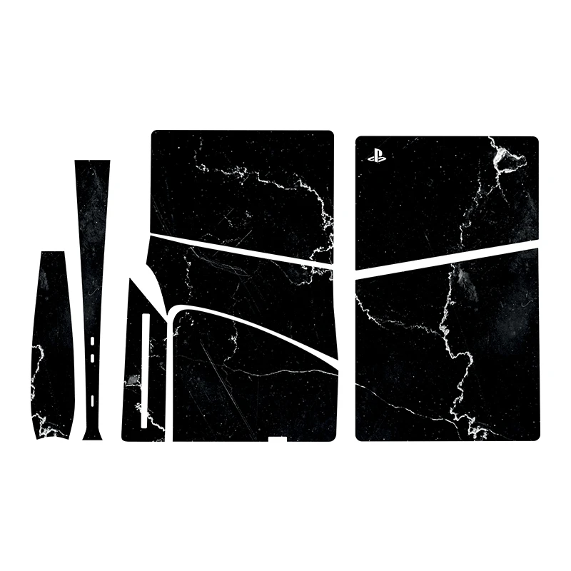 برچسب کنسول بازی پلی استیشن 5 اسلیم مدل marble02 مجموعه 5 عددی 