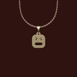 گردنبند طلا 18 عیار زنانه مدوپد مدل ایموجی کد X2-1-1270