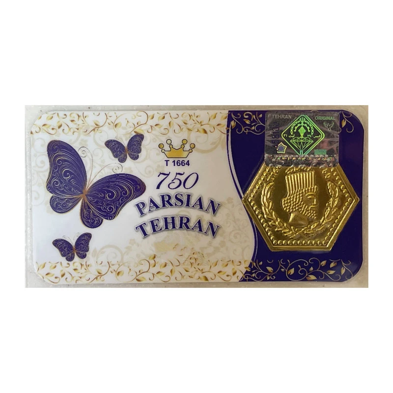 سکه گرمی طلا 18 عیار پارسیان تهران مدل K412