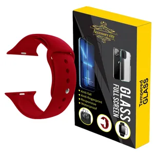 بند اکسسوری لند مدل A-Silicon مناسب برای اپل واچ 45 / 44 / 42 میلی متری