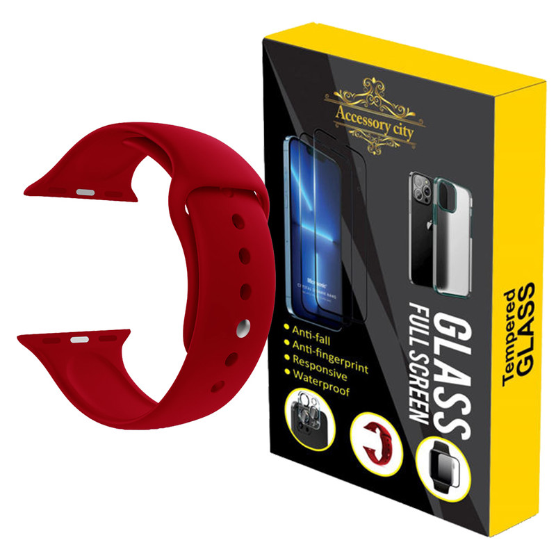 بند اکسسوری سیتی مدل A-Silicon مناسب برای اپل واچ 41 / 40 میلی متری