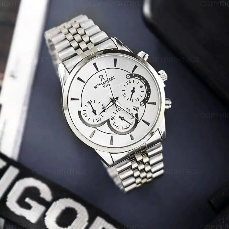 ست ساعت مچی عقربه ای زنانه و مردانه مدل Romans032