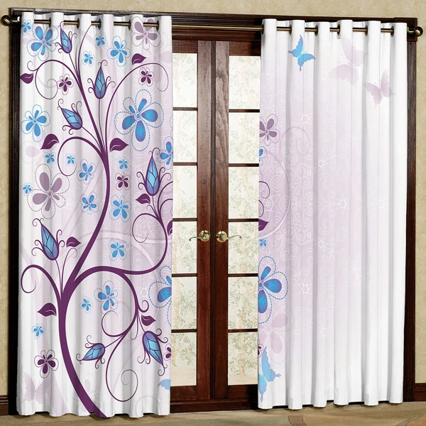 پرده مدل مخمل پانچی کد 6839 سایز 280x140 سانتی متر