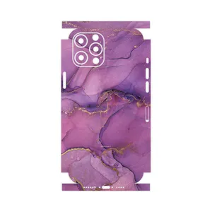 MAHOOT Purple Marble-FullSkin Cover Sticker for Apple iPhone 12 Pro Max