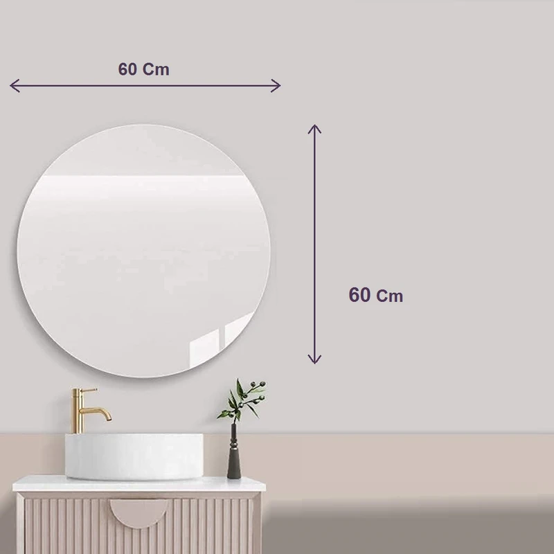 عکس شماره 2 : آینه سرویس بهداشتی آزالیا مدل دایره گرد 60