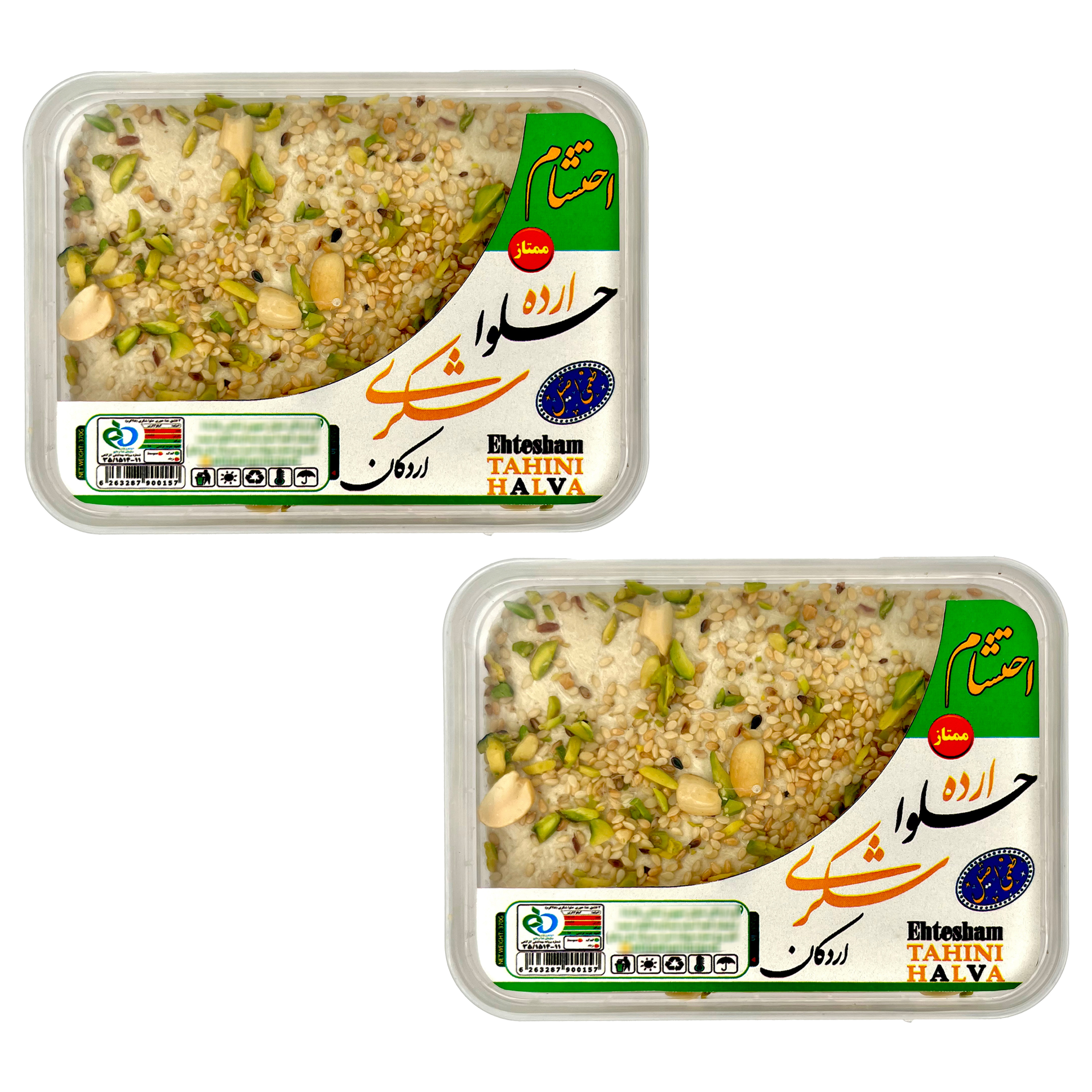 حلوا شکری ممتاز احتشام - 400 گرم بسته دو عددی