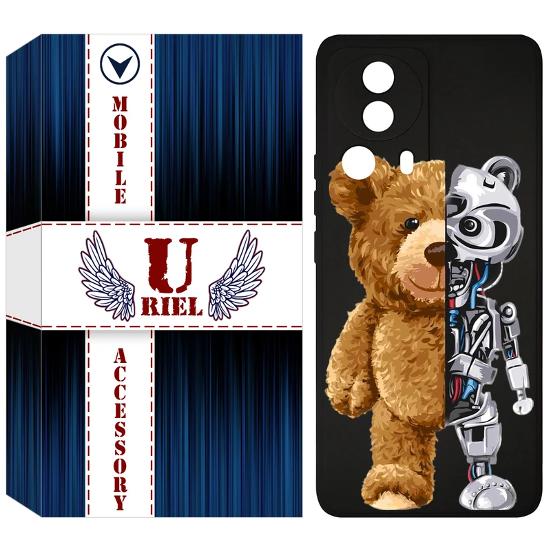 کاور یوریل قاب مدل KSH کد 40 طرح خرس مناسب برای گوشی موبایل شیائومی 13 Lite