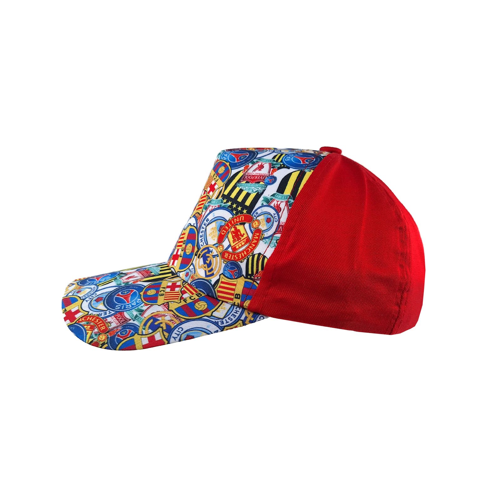 کلاه کپ پسرانه طرح باشگاهی کد 1137 رنگ قرمز -  - 2