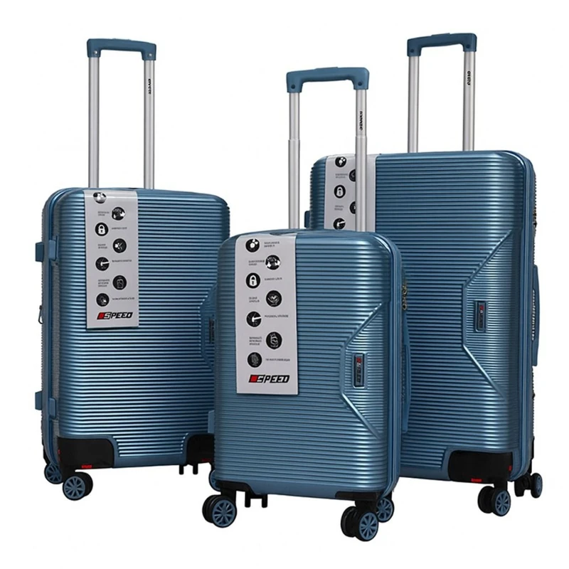 عکس شماره 28 : ست سه عددی چمدان اسپید مدل retractable wheel tr950