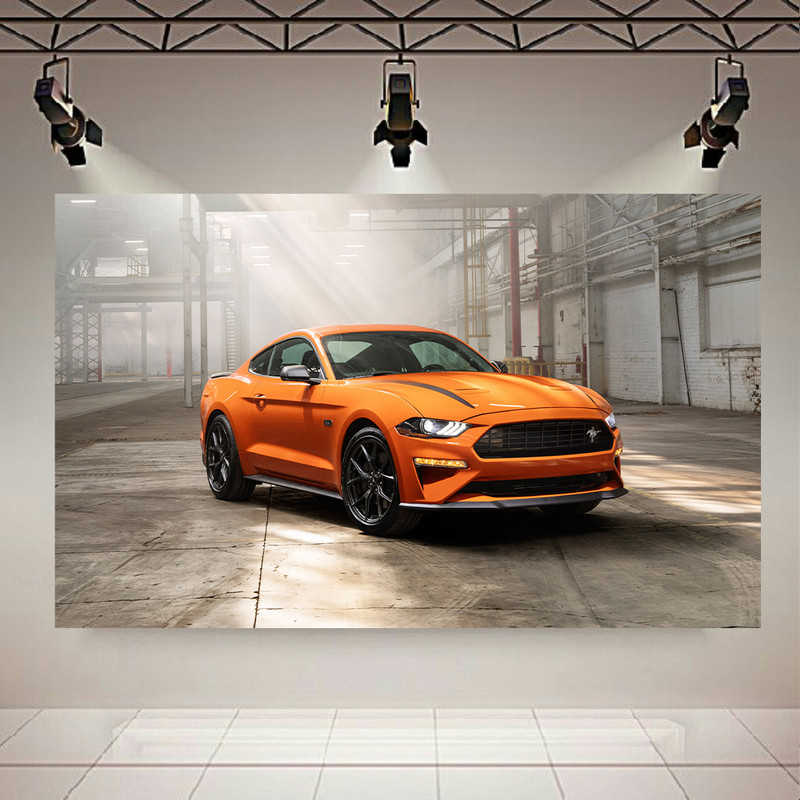 پوستر مدل بک لایت طرح ماشین ford mustang ecobiist high fermance package کد AR2920