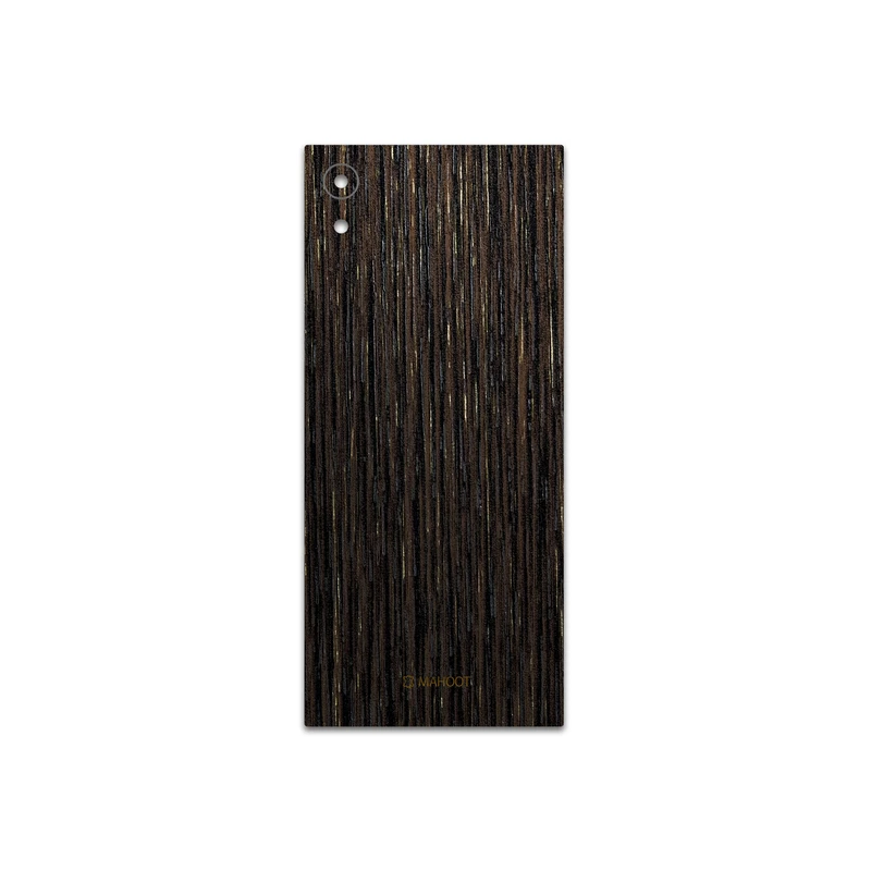 برچسب پوششی ماهوت مدل Dark-Gold-Stripes-Wood مناسب برای گوشی موبایل سونی Xperia XA1