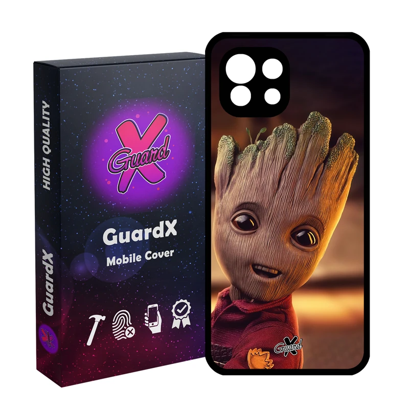 کاور گارد ایکس طرح Groot مدل Glass10479 مناسب برای گوشی موبایل شیائومی  MI 11 Lite