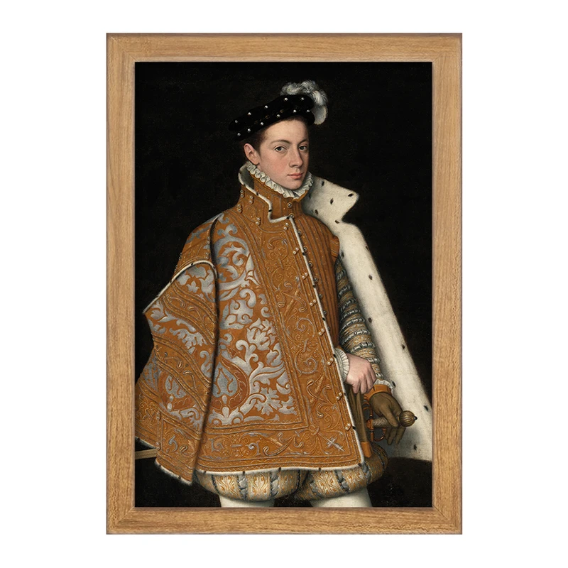 تابلو خندالو مدل پرتره شاهزاده الساندرو فارنزه اثر سوفونیسبا آنگویسولا کد F12252