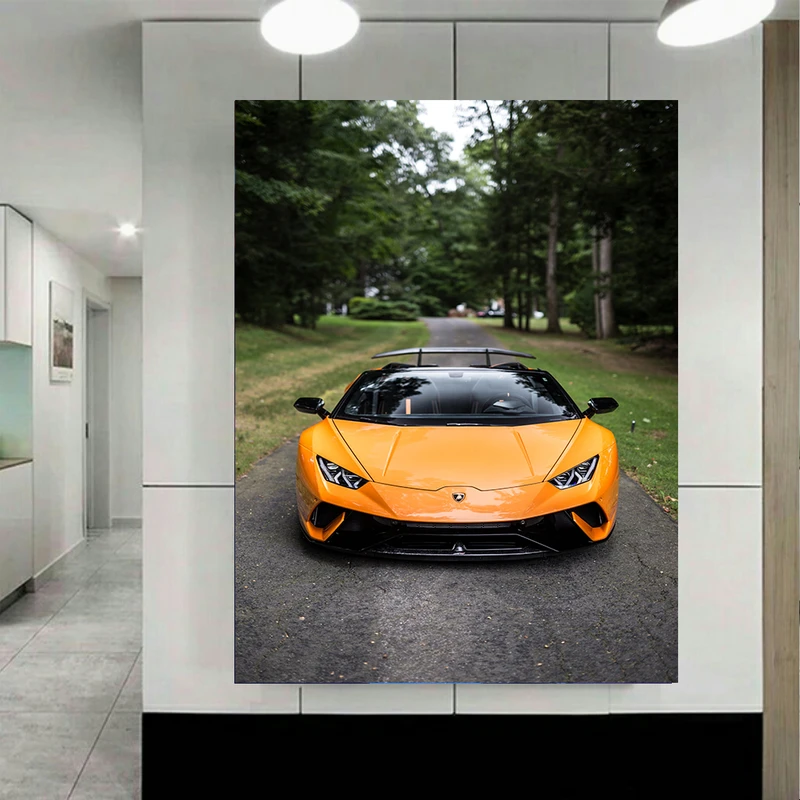 تابلو بوم طرح ماشین مدل لامبورگینی هوراکان کد AR2882