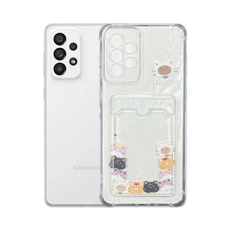 کاور طرح خانواده گربه ها مناسب برای گوشی موبایل سامسونگ Galaxy A52