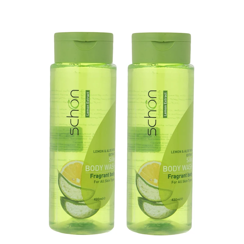 شامپو بدن شون مدل Aloevera and Lemon حجم 420 میلی لیتر مجموعه 2 عددی