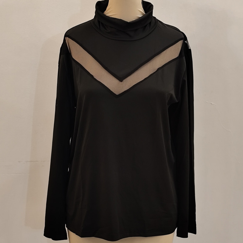 بلوز آستین بلند زنانه شین مدل توری مجلسی