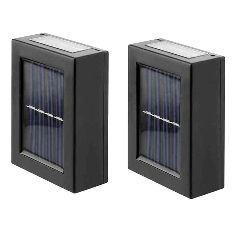 چراغ دیواری خورشیدی مدل دوطرفه مکعب بسته 2 عددی