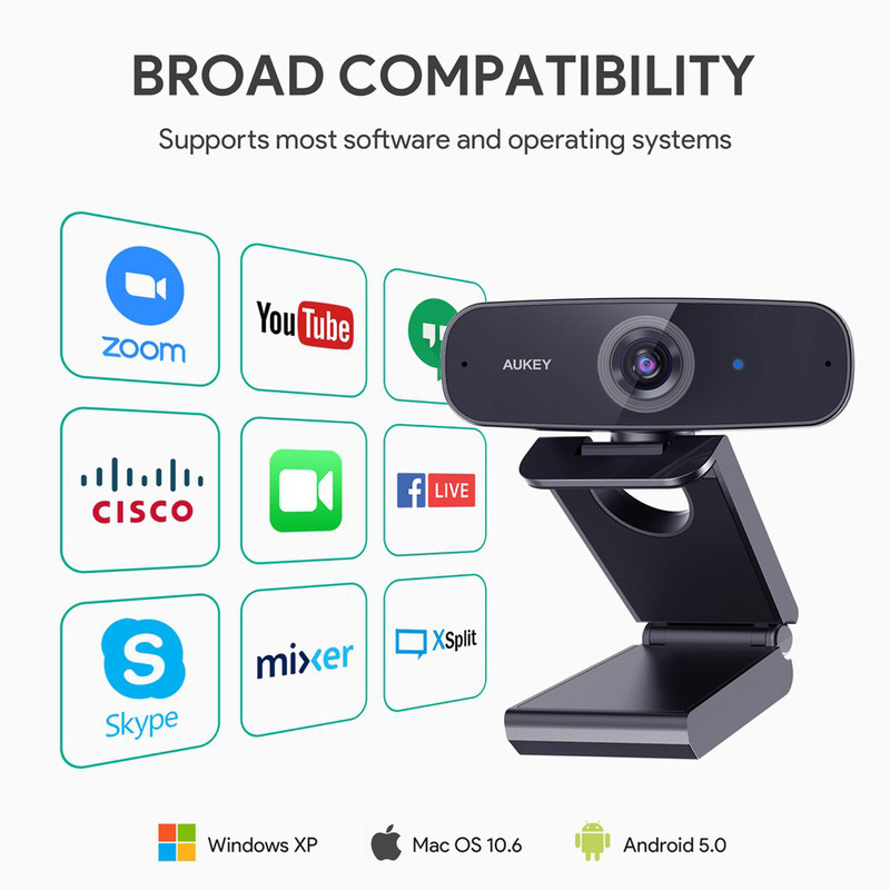 وب کم آکی مدل PC-W3 FHD 1080p