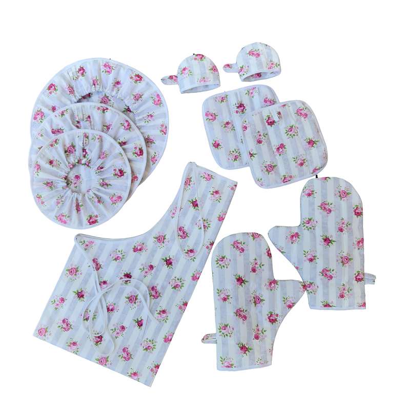 سرویس آشپزخانه ۱۰ پارچه مدل برگ زیتون کد ۰۱۱ سرویس آشپزخانه ۱۰ پارچه مدل برگ زیتون کد ۰۱۱