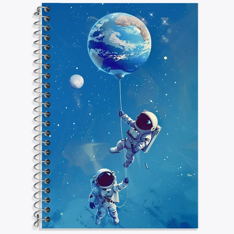 دفتر لغت 50 برگ خندالو طرح فضانورد کد F6039