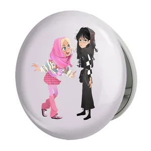 آینه جیبی خندالو طرح سریال ونزدی Wednesday مدل تاشو کد 25293 