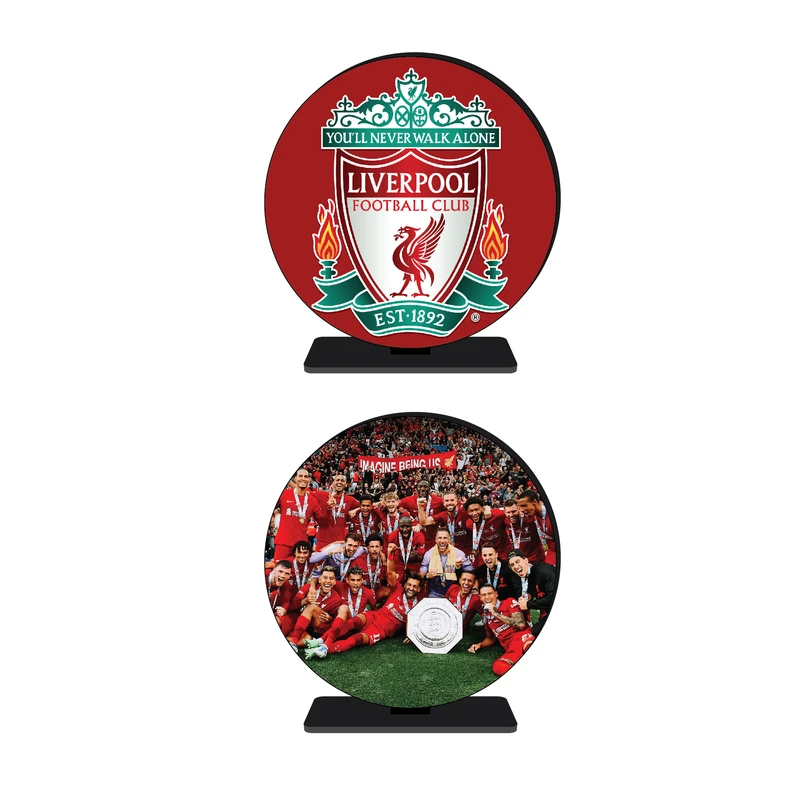 استند رومیزی تزیینی مدل فوتبال طرح تیم لیورپول  کد 17 مجموعه 2 عددی