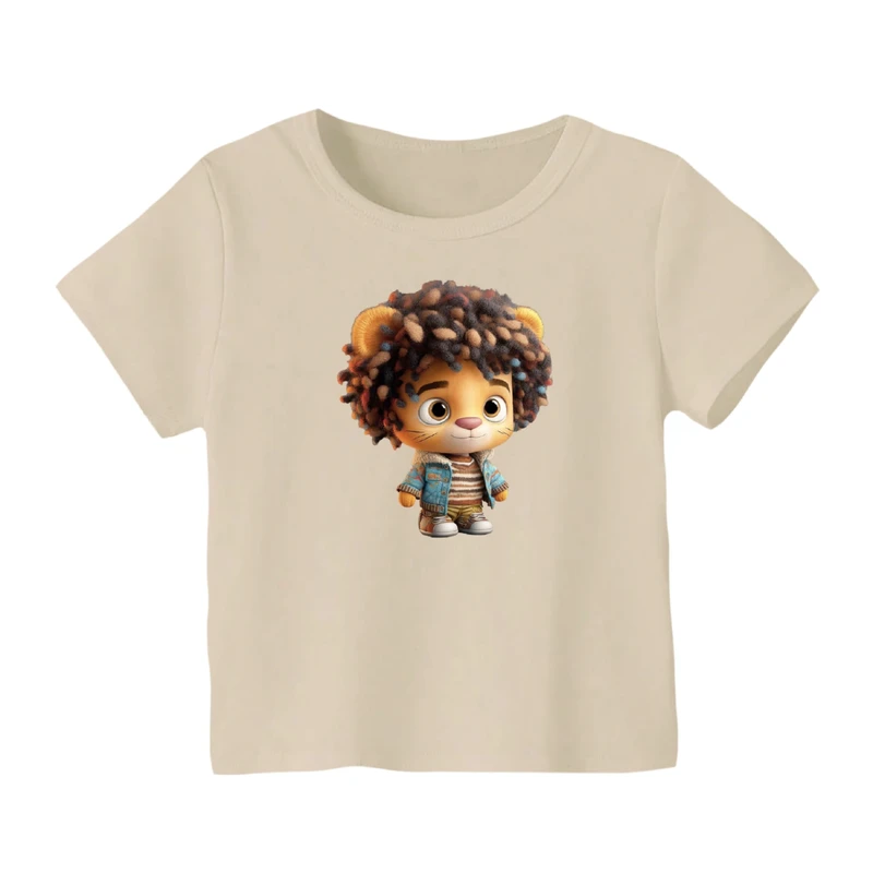 تی شرت آستین کوتاه بچگانه مدل شیر کد ۱