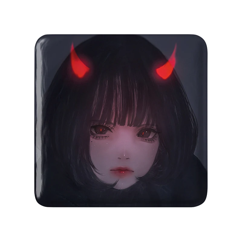 مگنت خندالو طرح دختر انیمه ای  مدل مربعی کد 18087