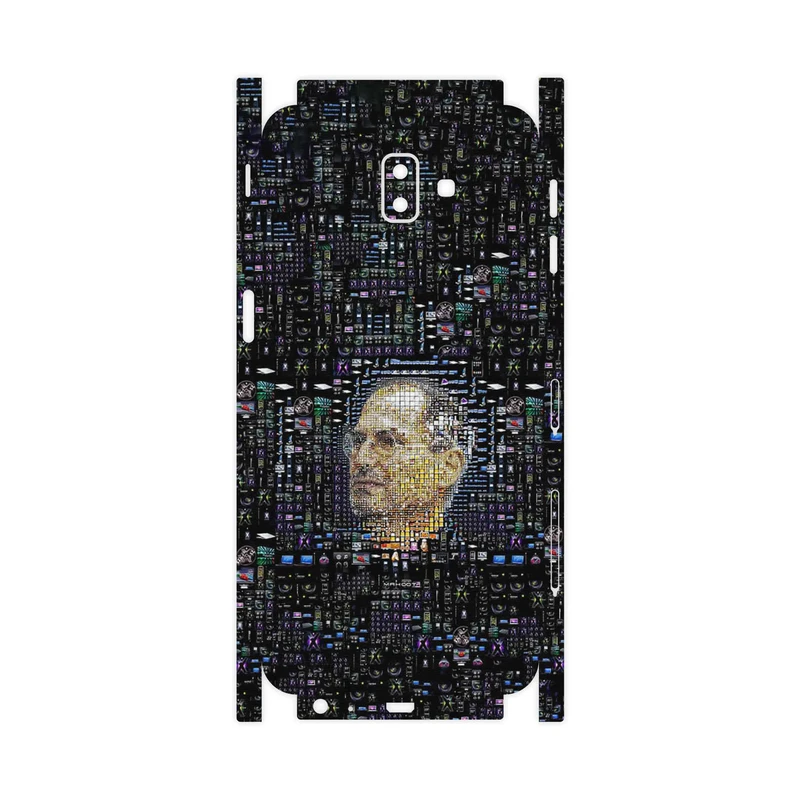 برچسب پوششی ماهوت مدل Collage of Steve Jobs 2-FullSkin مناسب برای گوشی موبایل سامسونگ Galaxy J6 Plus