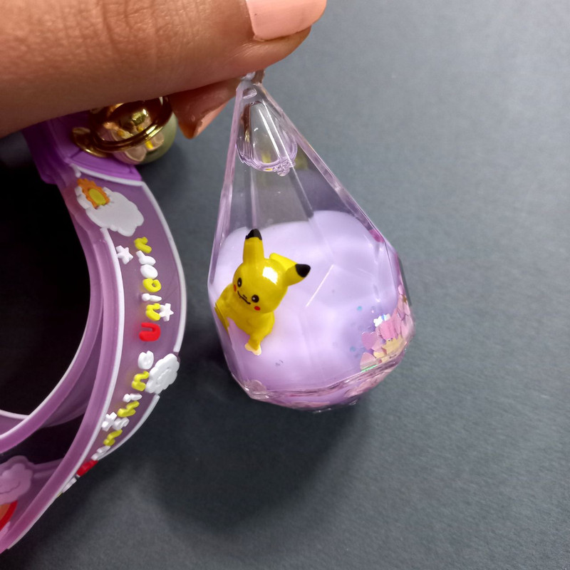 جاکلیدی دخترانه مدل فانتزی آکواریومی طرح چند ضلعی