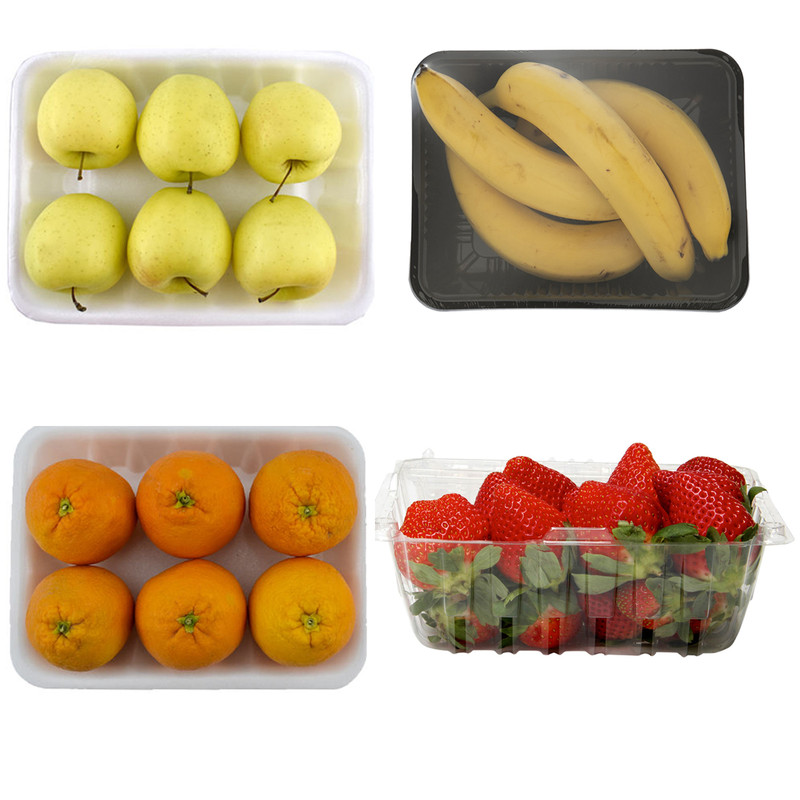 سیب زرد و پرتقال تامسون و موز و توت فرنگی گلخانه ای - 7 کیلوگرم