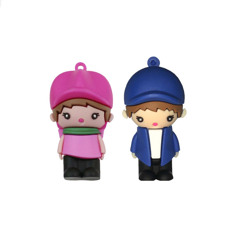 فلش مموری مدل boy-girl ظرفیت 32 گیگابایت مجموعه 2 عددی