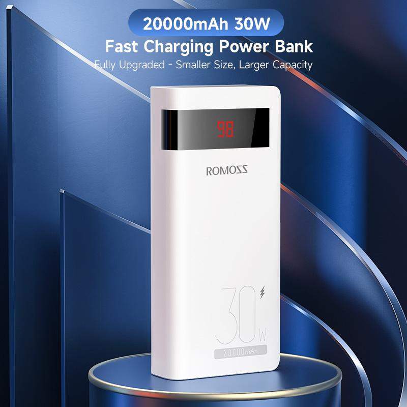 پاوربانک روموس 30 وات مدل SENSE 6PS PRO ظرفیت 20000 میلی آمپر ساعت