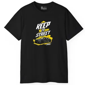 تی شرت آستین کوتاه مردانه پاد آفرین مدل اسپرت طرح ماشین متن دار کد 0848