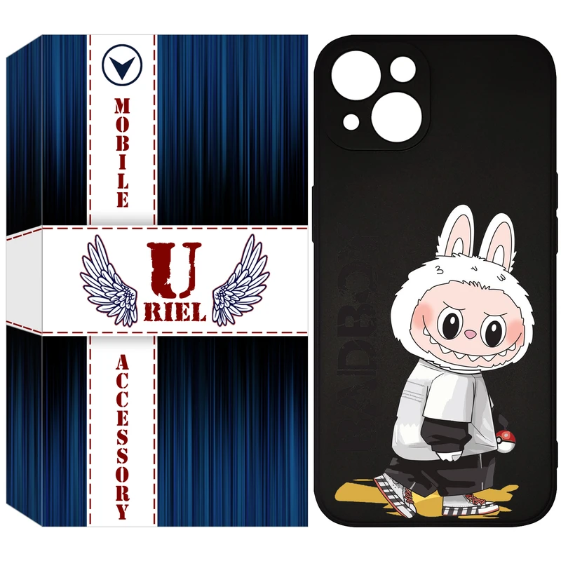 کاور یوریل مدل KSH کد 103 طرح عروسک لبوبو مناسب برای گوشی موبایل اپل iPhone 13